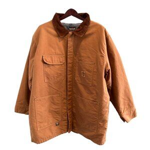 Bulwark FR Extreme Brown Duck Lineman Chore Coat XXL Snap Gorpcore Canada Made